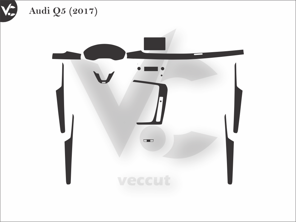 Audi Q5 (2017) Wrap Cutting Template