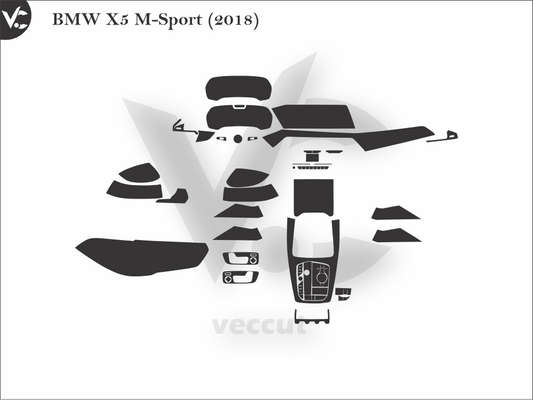 BMW X5 M-Sport (2018) Wrap Cutting Template