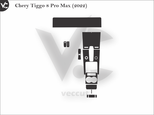 Chery Tiggo 8 Pro Max (2022) Wrap Cutting Template