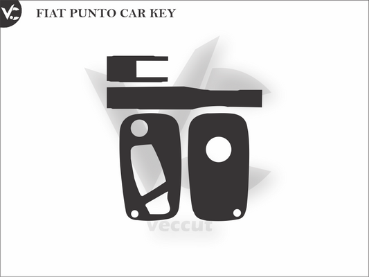 FIAT PUNTO Car Key Wrap Cutting Template