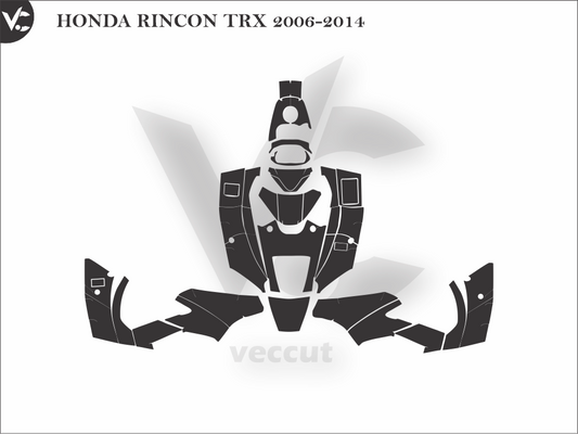 HONDA RINCON TRX 2006-2014 Wrap Cutting Template