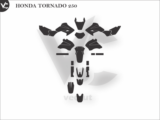 HONDA TORNADO 250 Wrap Cutting Template