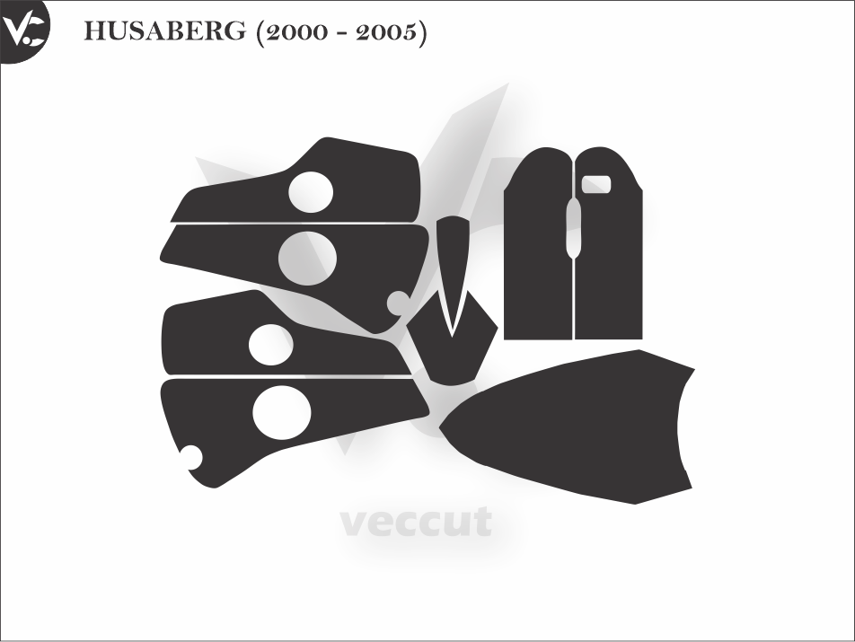 HUSABERG (2000 - 2005) Wrap Cutting Template