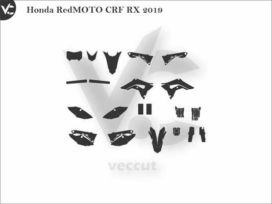Honda RedMOTO CRF RX 2019 Wrap Cutting Template