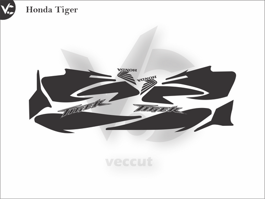 Honda Tiger Wrap Cutting Template
