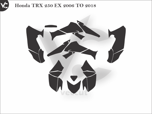 Honda TRX 250 EX 2006 TO 2018 Wrap Cutting Template