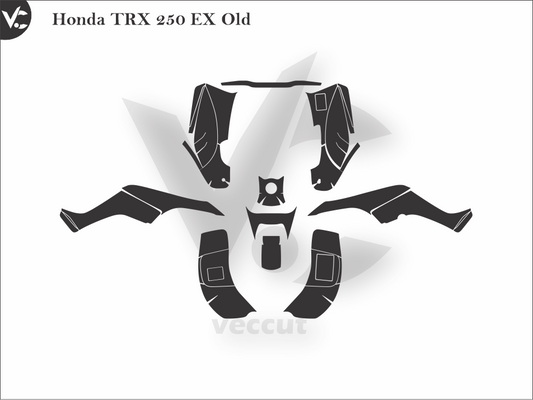 Honda TRX 250 EX Old Wrap Cutting Template