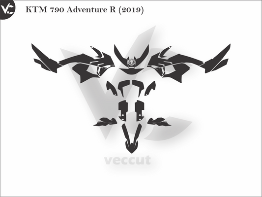 KTM 790 Adventure R (2019) Wrap Cutting Template