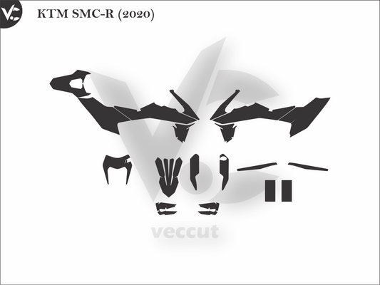 KTM SMC-R (2020) Wrap Cutting Template