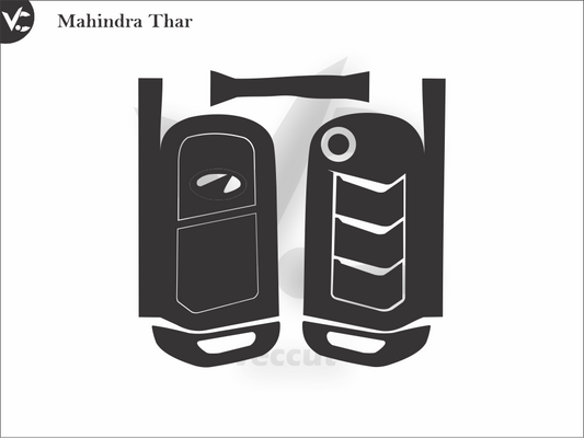 Mahindra Thar Wrap Cutting Template