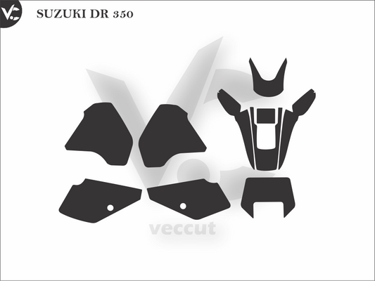 SUZUKI DR 350 Wrap Cutting Template
