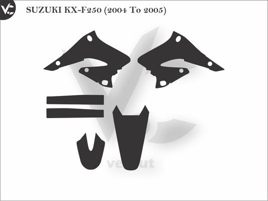 SUZUKI KX-F250 (2004 To 2005) Wrap Cutting Template