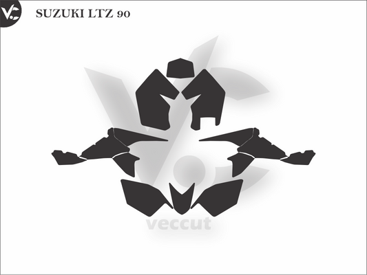 SUZUKI LTZ 90 Wrap Cutting Template