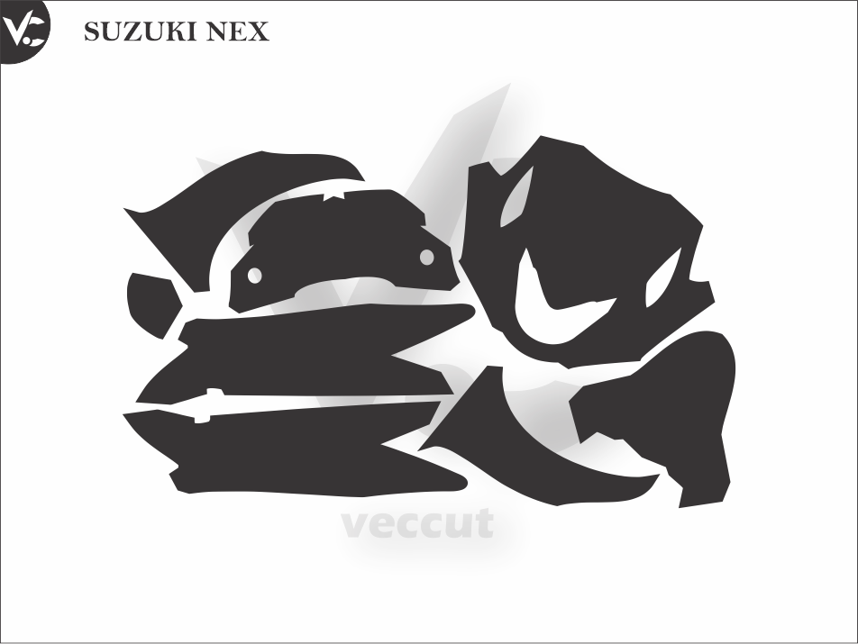 SUZUKI NEX Wrap Cutting Template