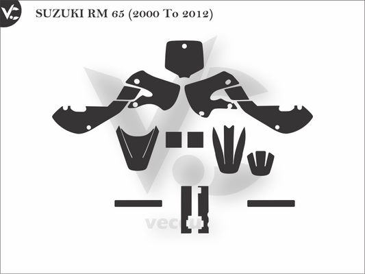 SUZUKI RM 65 (2000 To 2012) Wrap Cutting Template