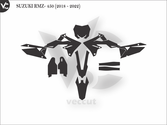 SUZUKI RMZ- 450 (2018 - 2022) Wrap Cutting Template