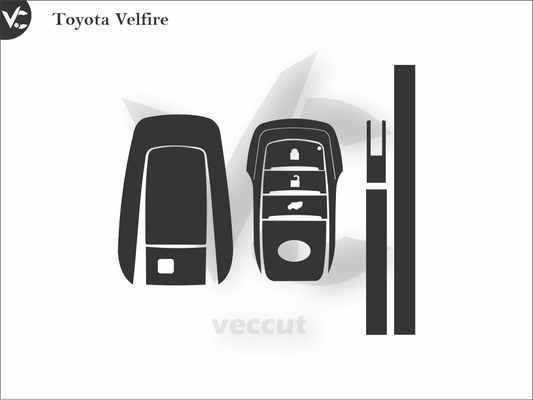 Toyota Velfire Wrap Cutting Template