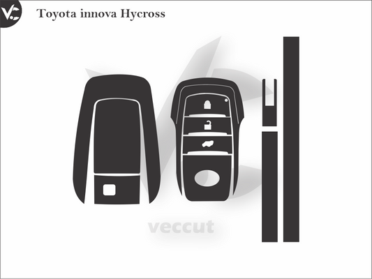 Toyota innova Hycross Wrap Cutting Template