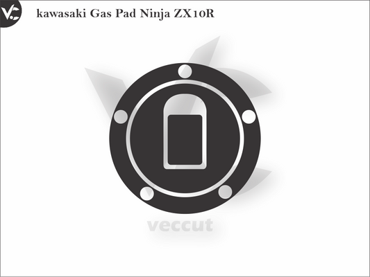 Kawasaki Gas Pad Ninja ZX10R Wrap Cutting Template