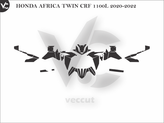HONDA AFRICA TWIN CRF 1100L 2020-2022 Wrap Cutting Template
