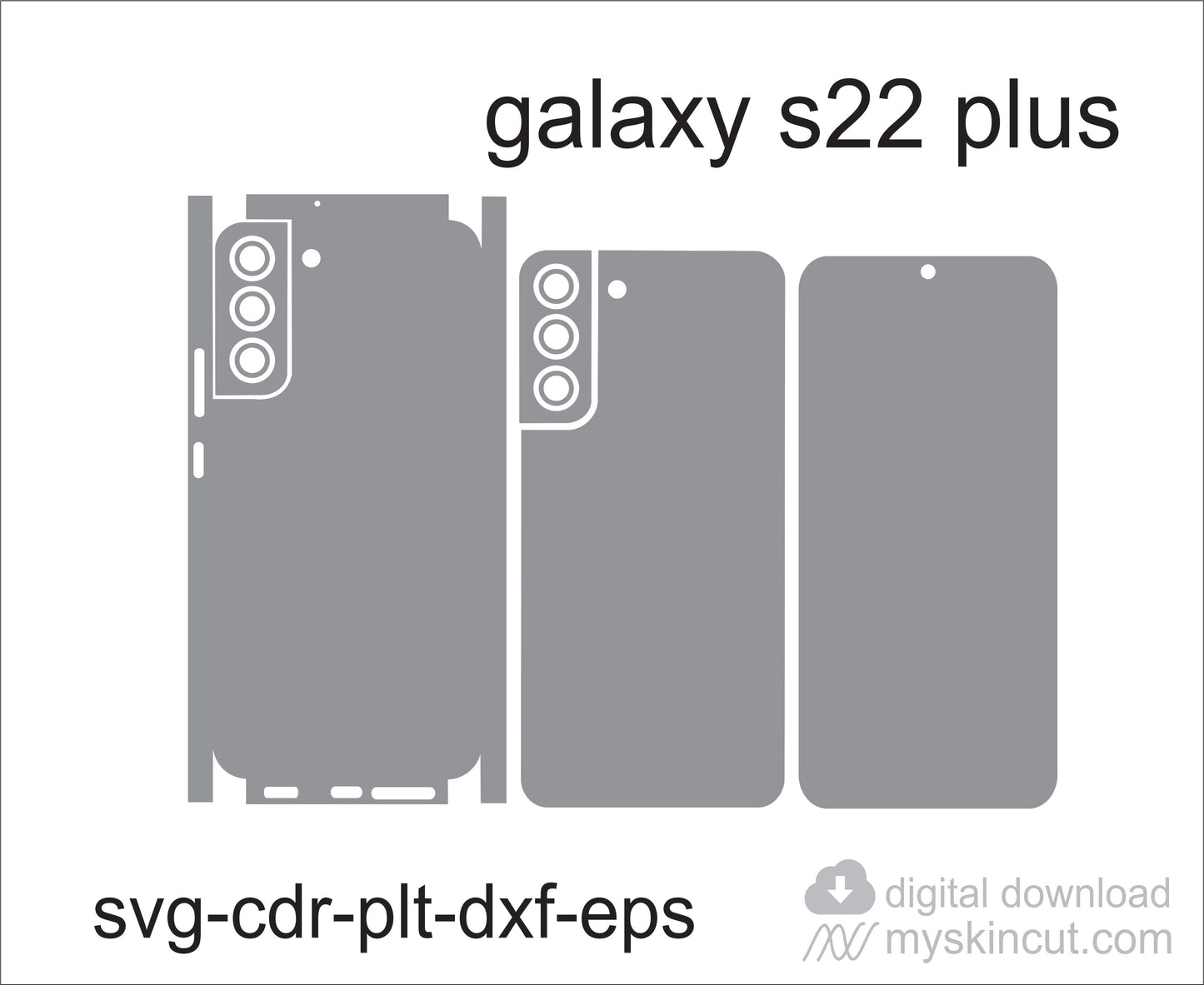 Samsung S22 bundel Skin Template Vector