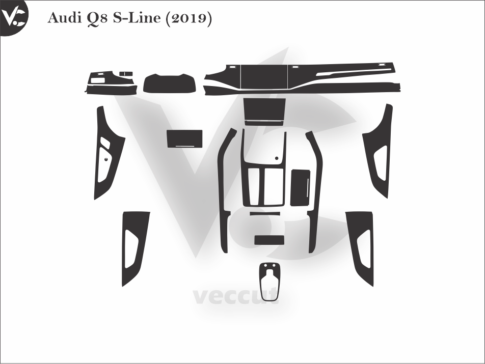 Audi Q8 S-Line (2019) Wrap Cutting Template – Vec Cut