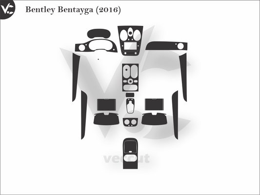 Bentley Bentayga (2016) Wrap Cutting Template