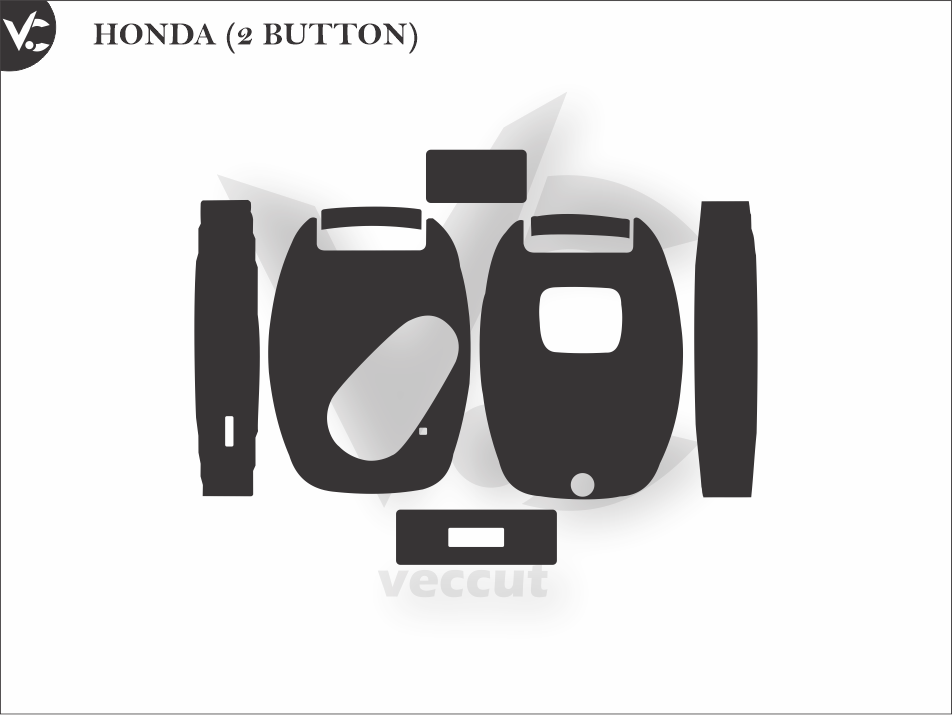 HONDA (2 BUTTON) Wrap Cutting Template