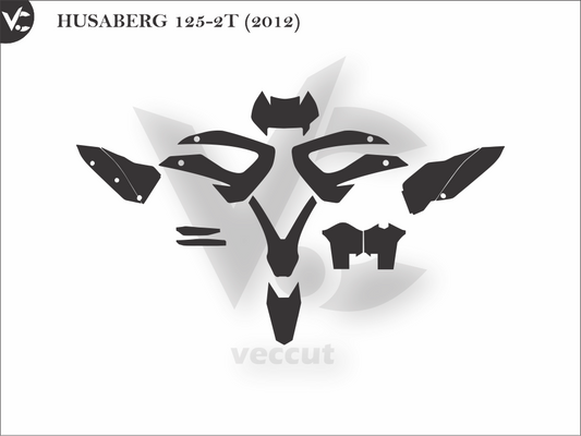 HUSABERG 125-2T (2012) Wrap Cutting Template