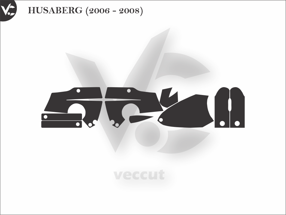HUSABERG (2006 - 2008) Wrap Cutting Template