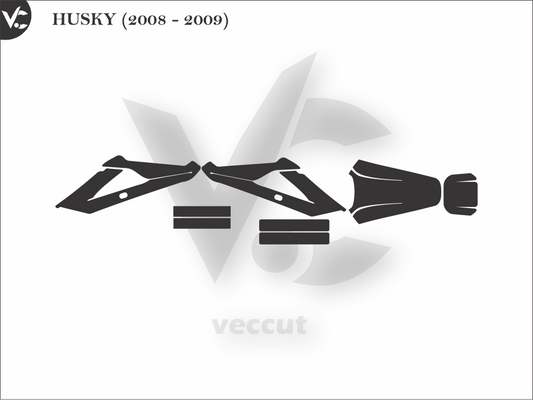 HUSKY (2008 - 2009) Wrap Cutting Template
