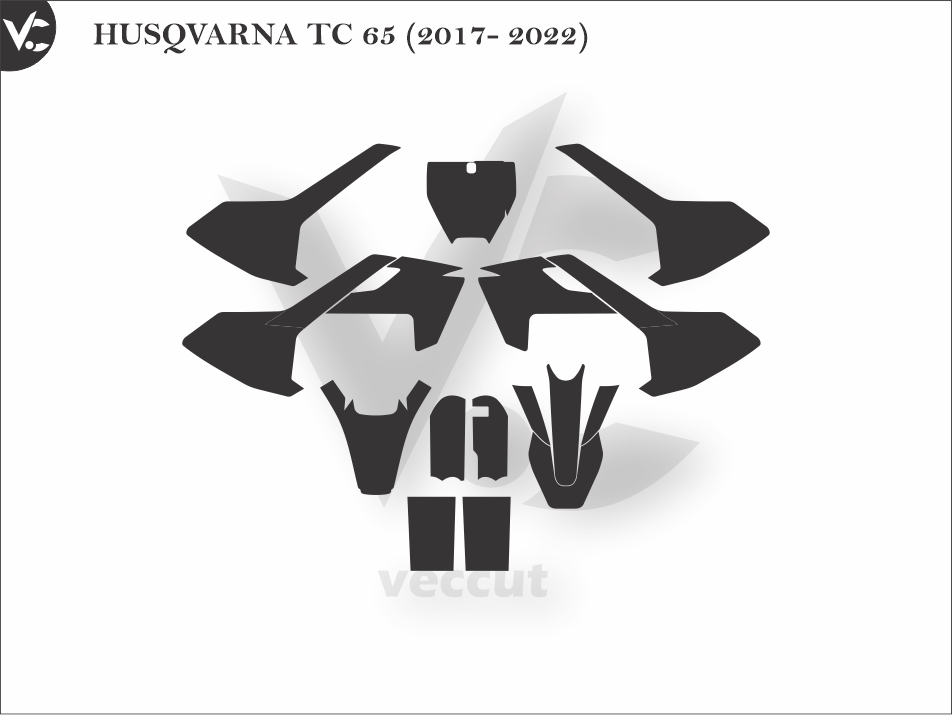 HUSQVARNA TC 65 (2017- 2022) Wrap Cutting Template