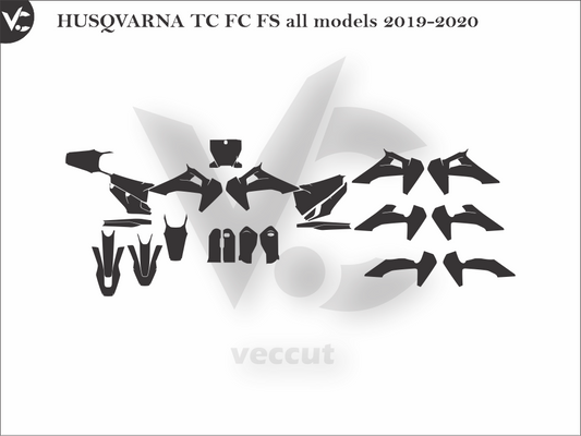 HUSQVARNA TC FC FS all models 2019-2020 Wrap Cutting Template