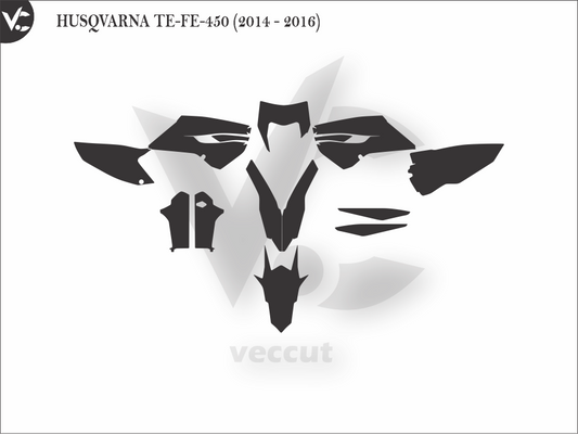 HUSQVARNA TE-FE-450 (2014 - 2016) Wrap Cutting Template