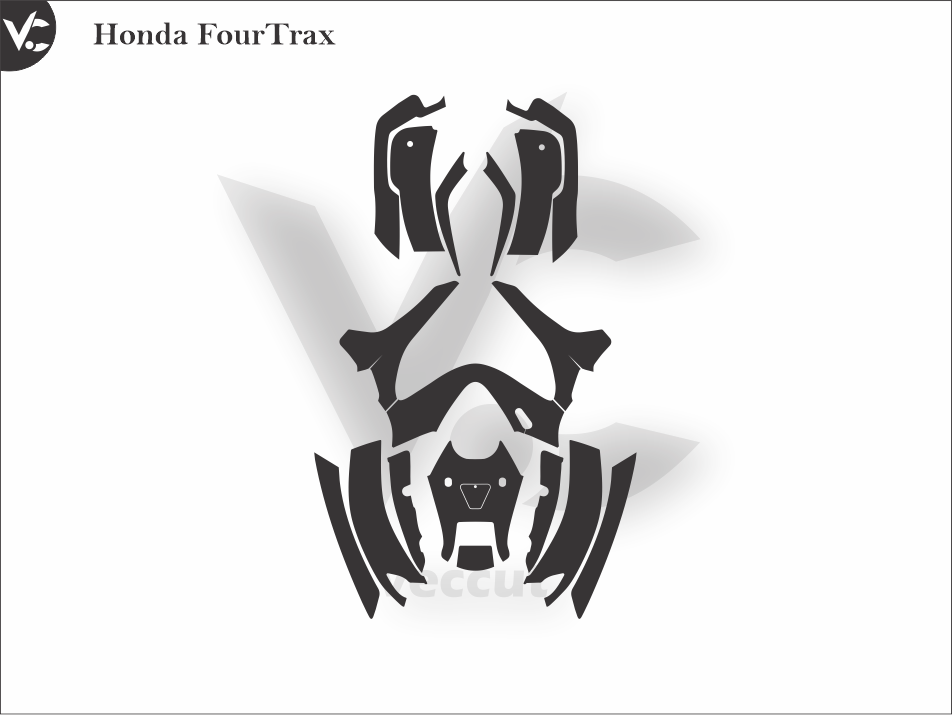 Honda FourTrax Wrap Cutting Template
