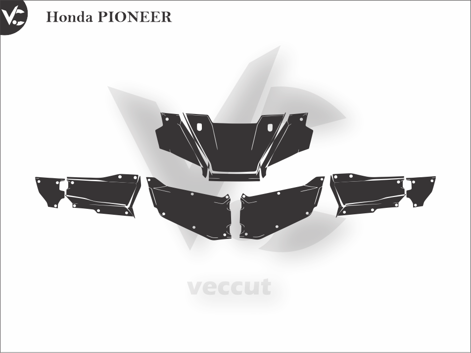 Honda PIONEER Wrap Cutting Template