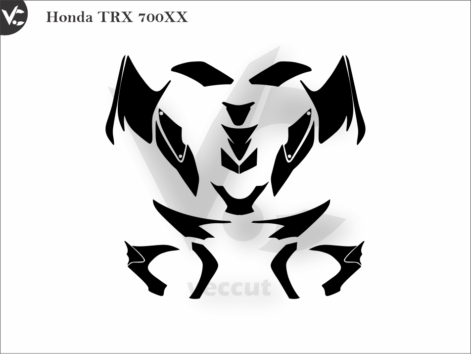 Honda TRX 700XX Wrap Cutting Template