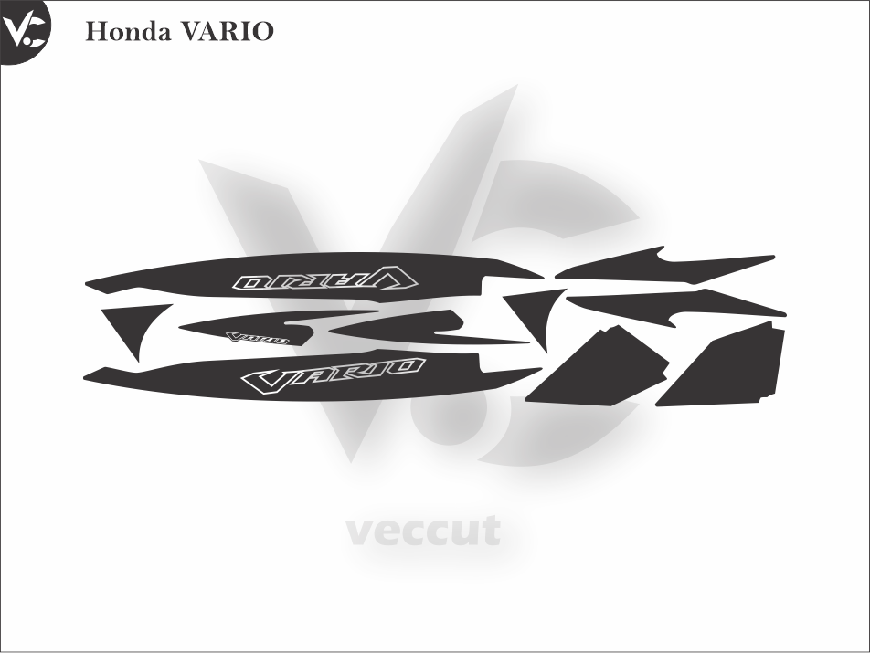 Honda VARIO Wrap Cutting Template