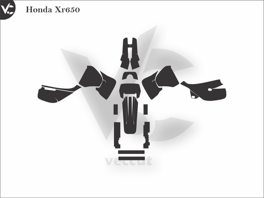 Honda XR650 Wrap Cutting Template