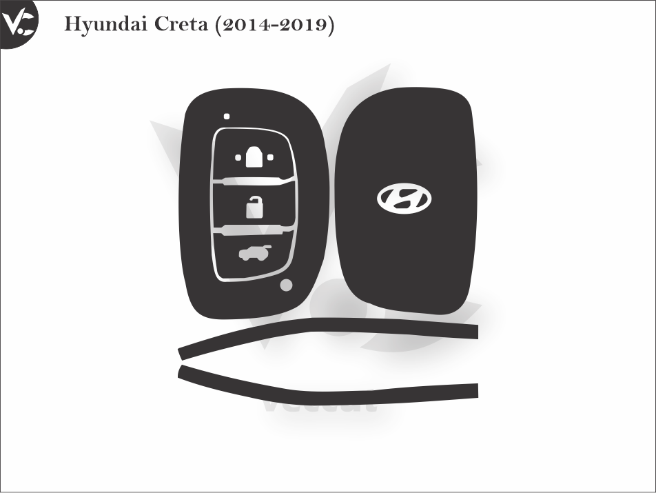 Hyundai Creta (2014-2019) Wrap Cutting Template - Veccut – Vec Cut