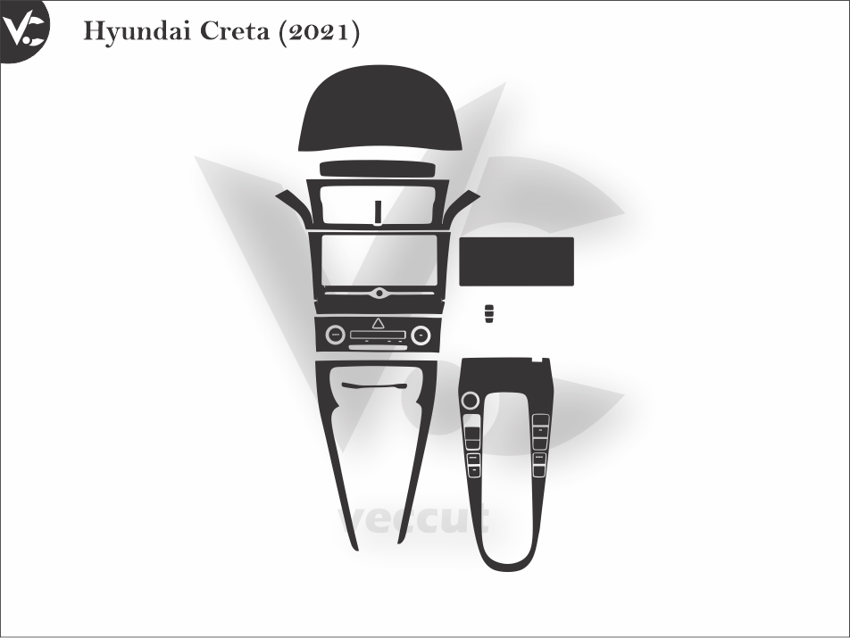 Hyundai Creta (2021) Wrap Cutting Template – Vec Cut