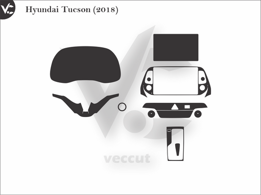 Hyundai Tucson (2018) Wrap Cutting Template