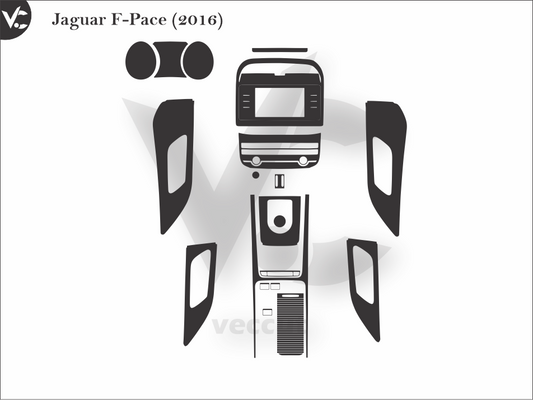 Jaguar F-Pace (2016) Wrap Cutting Template