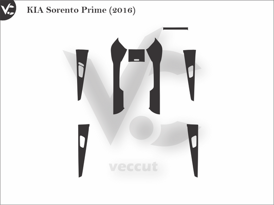 KIA Sorento Prime (2016) Wrap Cutting Template