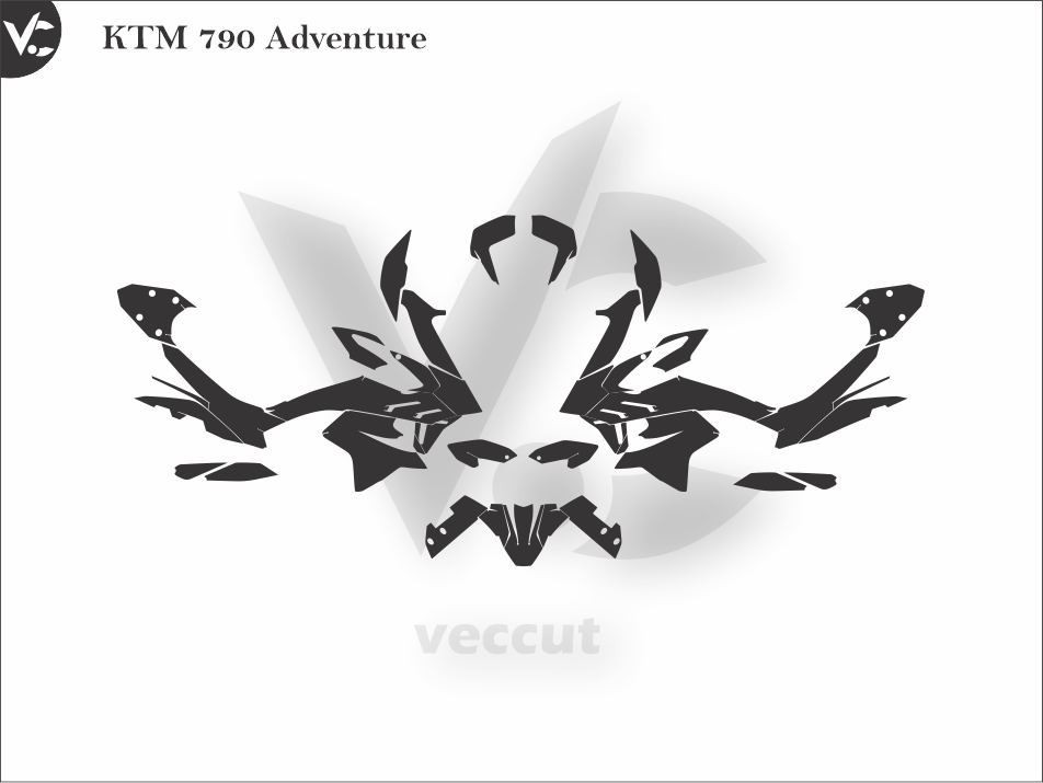 KTM 790 Adventure Wrap Cutting Template