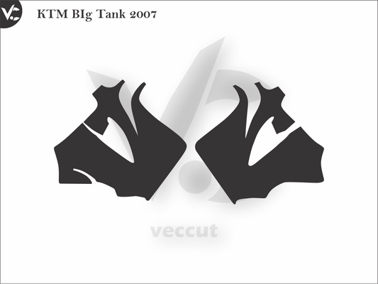 KTM BIg Tank 2007 Wrap Cutting Template