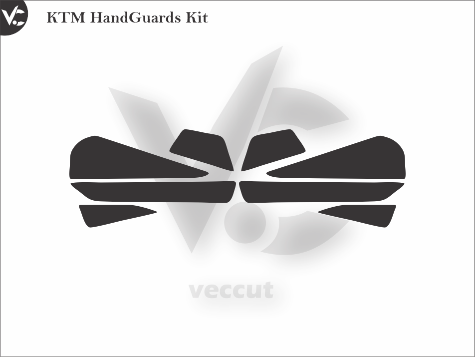 KTM HandGuards Kit Wrap Cutting Template