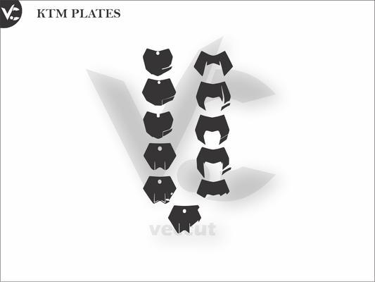 KTM PLATES Wrap Cutting Template