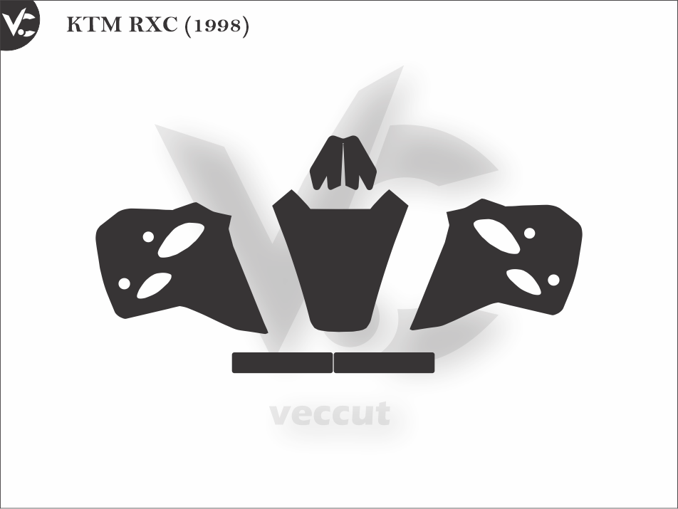 KTM RXC (1998) Wrap Cutting Template