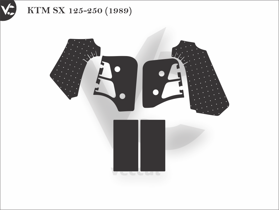 KTM SX 125-250 (1989) Wrap Cutting Template